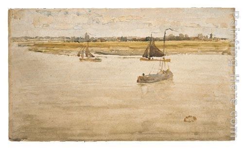 James Abbott McNeill Whistler Gold and Brown Dordrecht